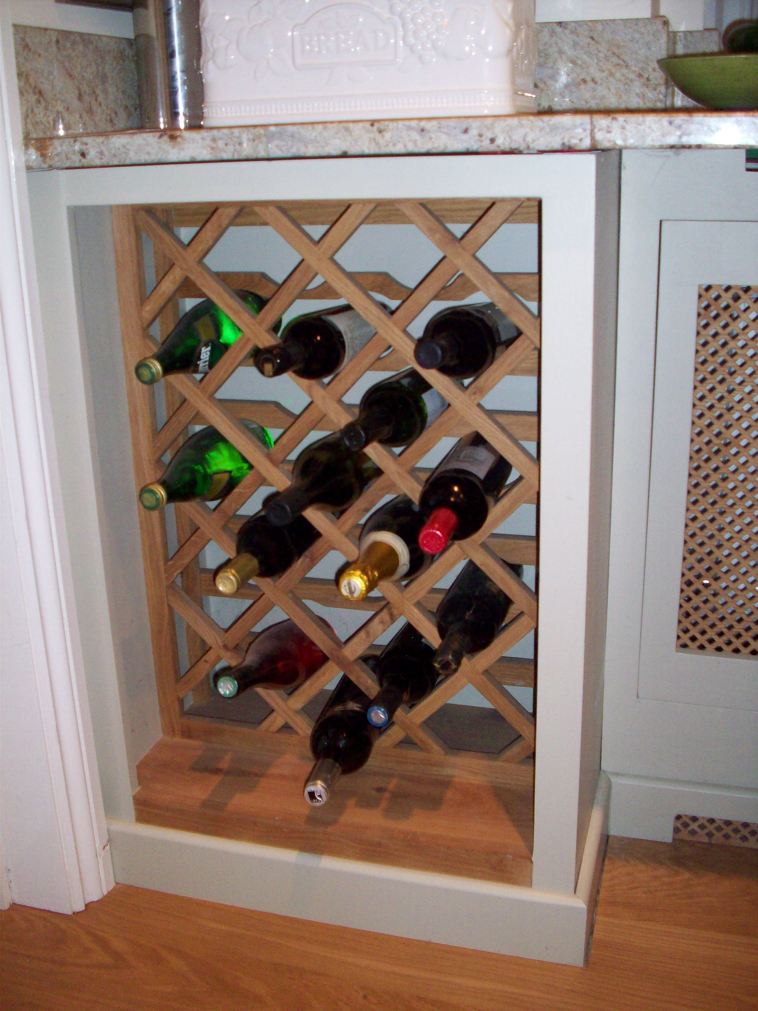 Under the best sale counter wine rack